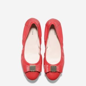 Cole Haan Tali Bow Leather Ballet Flat Size 7